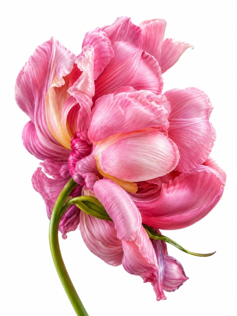 Tulipánok botanikus akvarell tanulmány – MannaBotanica