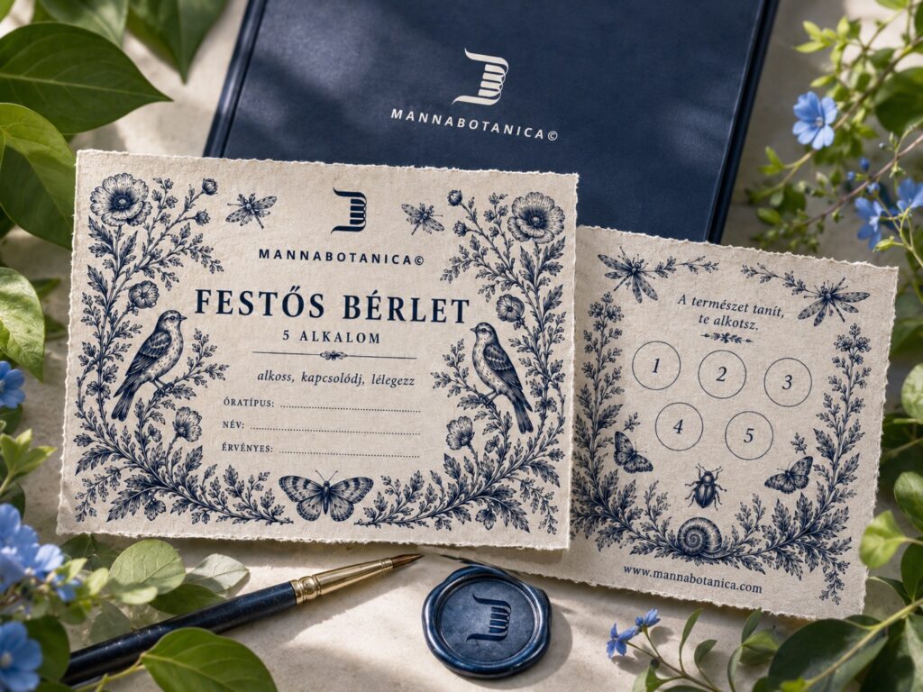 Műtermi bérlet – 5 alkalom 4 áráért a MannaBotanica festőóráira